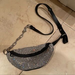 Alexander Wang Rhinestone mini Fanny pack